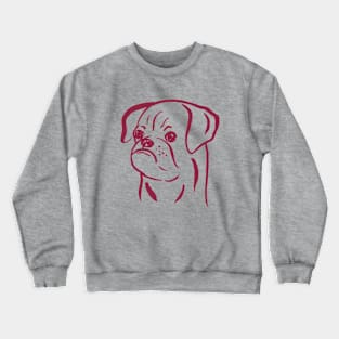 Petit Brabancon (Pink and Burgundy) Crewneck Sweatshirt